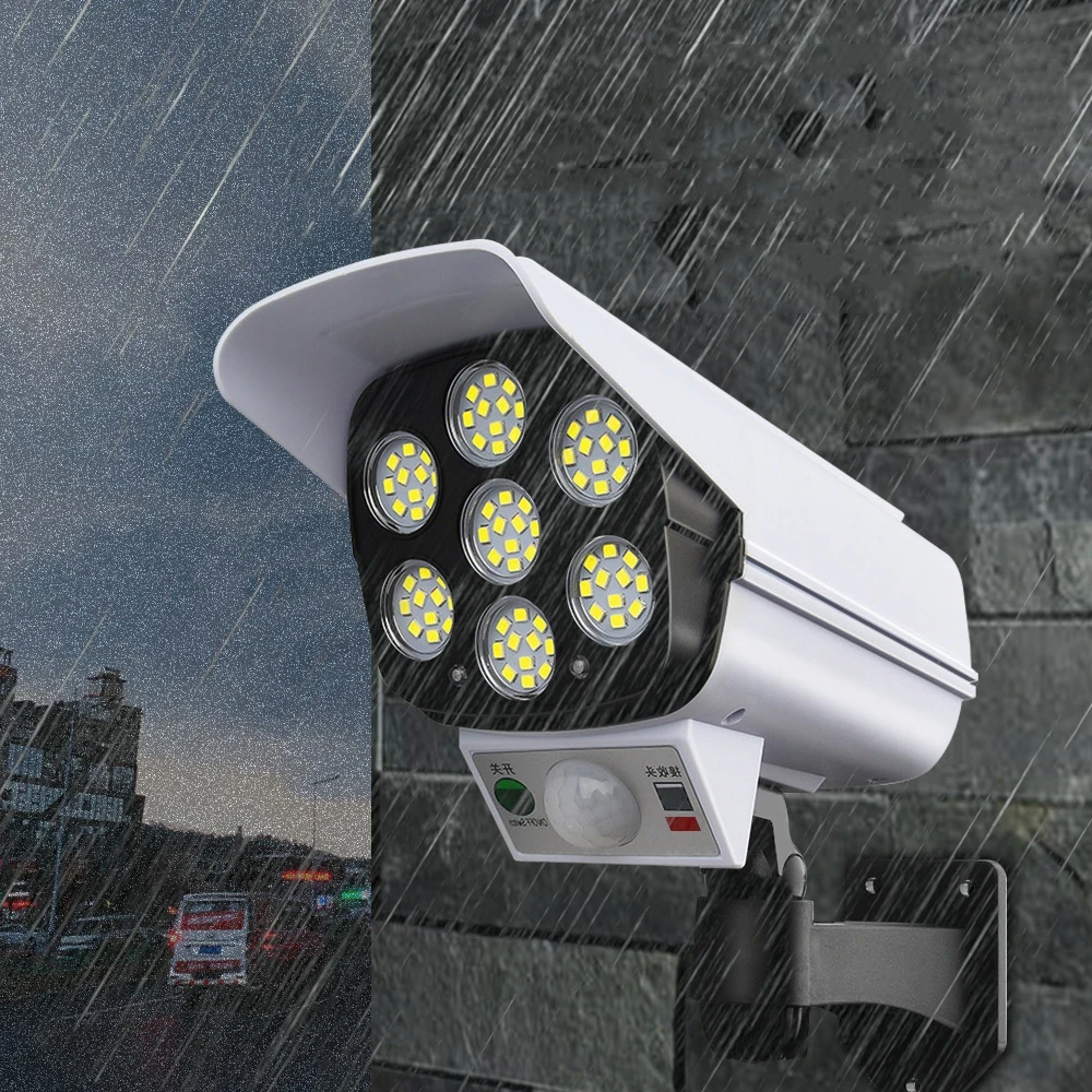 户外仿真假监控超亮人体感应家用新农村太阳能照明防贼灯摄像头