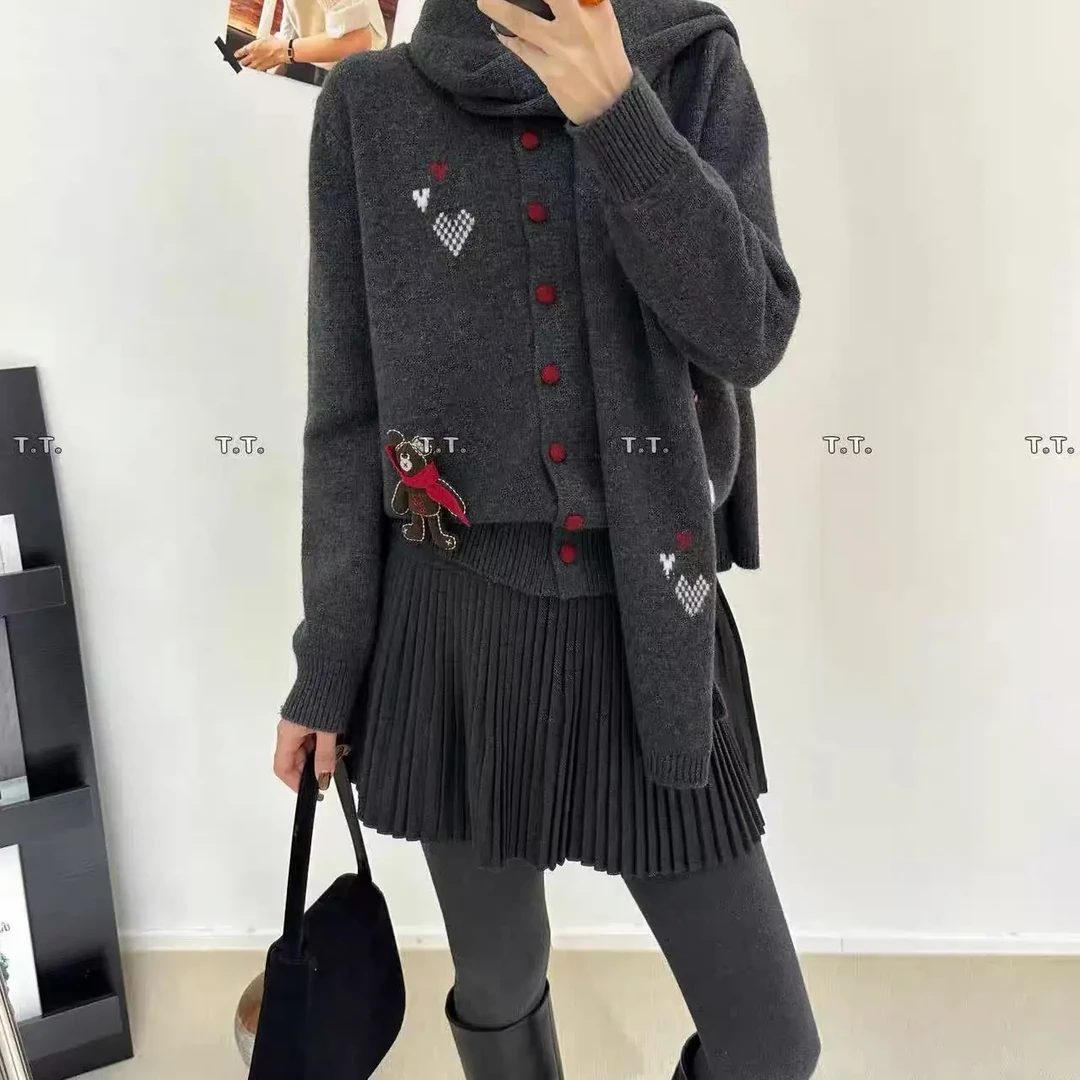 圣诞围巾羊绒毛衣