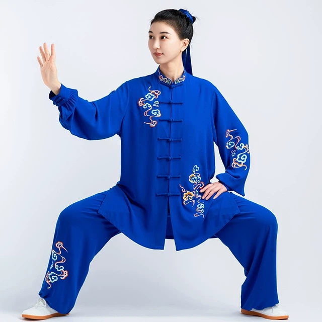 小和山太极服女2023新款高端比赛表演太极拳练功服男春秋服装刺绣
