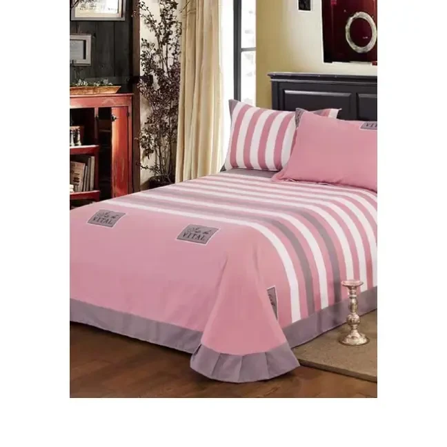 磨毛床单单件加厚纯棉可裸睡春秋保暖全棉布女被单双人加大圆角