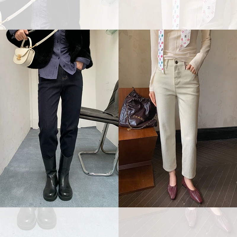 通勤休闲牛仔小脚裤QK244022