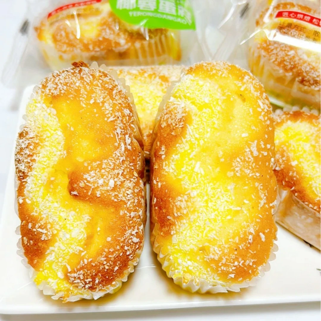 【试吃一个】椰蓉芝士蛋糕早餐速食品休闲零食代餐零食重量含箱