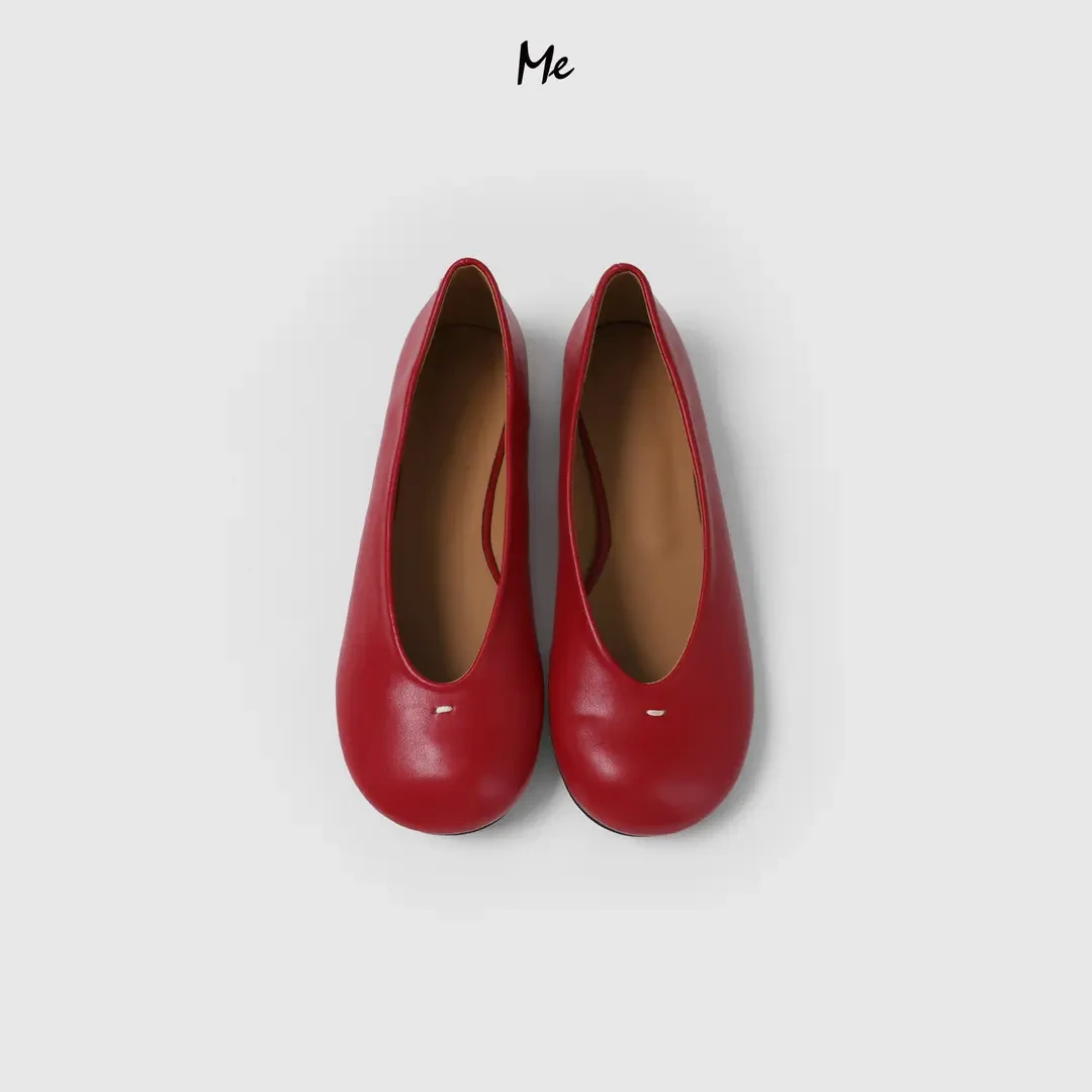 ME【奶乖软底大头鞋】重磅小牛皮百搭时尚休闲真皮鞋子MESS5275