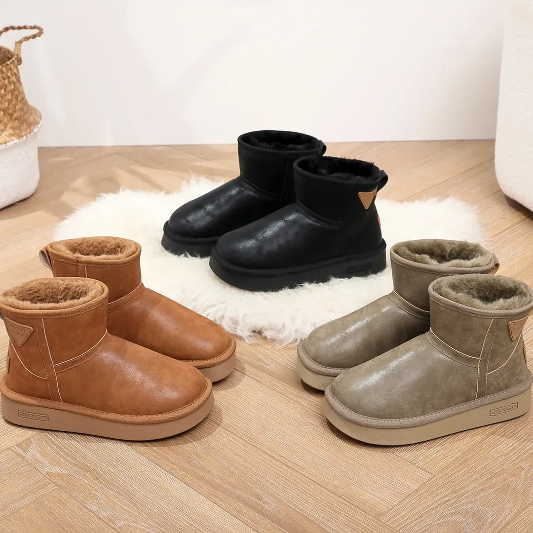 博肯鞋精品女款加厚保暖时尚防滑超轻经典雪地靴防水冬季雪地棉
