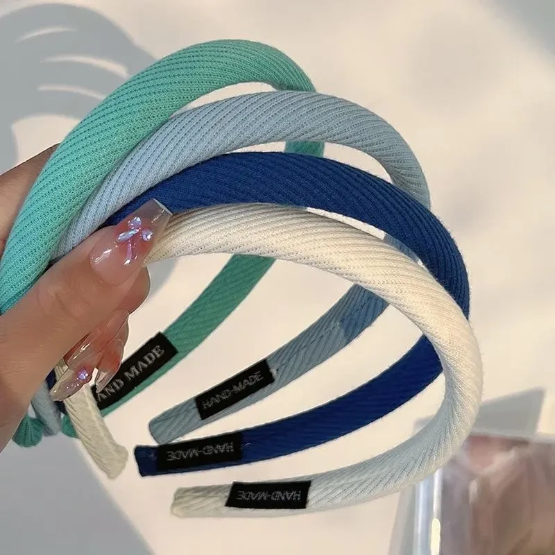 克莱因蓝发箍女夏天外出发卡高级感发带法式复古发捆头箍