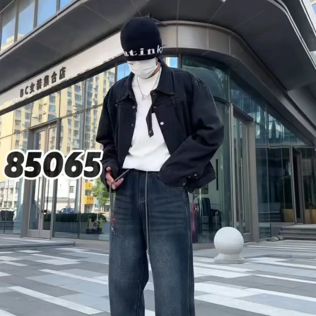 潮流时尚百搭休闲加绒加厚直筒裤