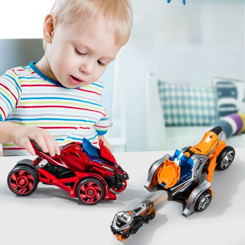 儿童玩具摩托车小汽车合金网红高级3二合一弹射战车4-5岁男孩益智