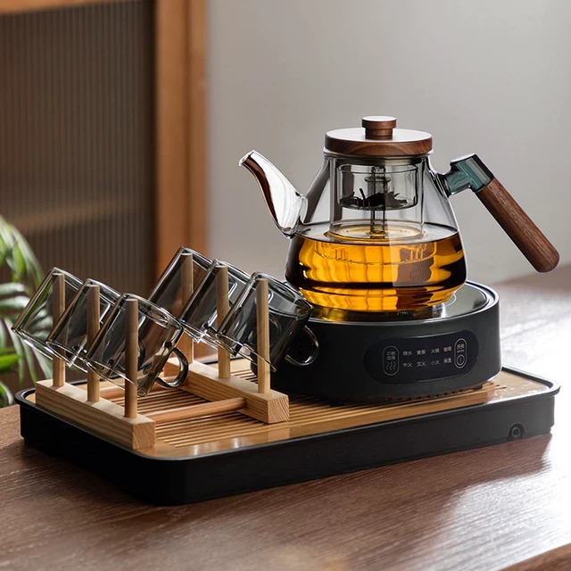 玻璃2025新款煮茶壶电陶炉套装大容量烧水壶一体泡煮茶器家用智能