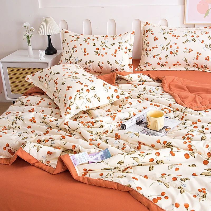 【免费30天试睡】2025新款轻奢印花夏凉被150*200cm空调被夏被lr.