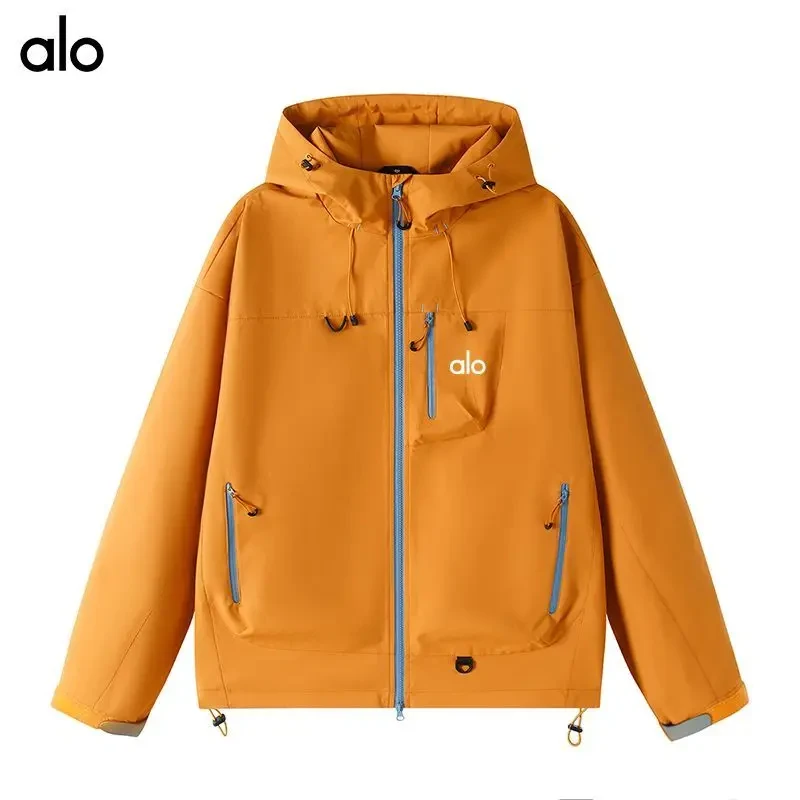 alo户外软壳冲锋服男女同款2025秋新款潮牌徒步骑行登山夹克外套