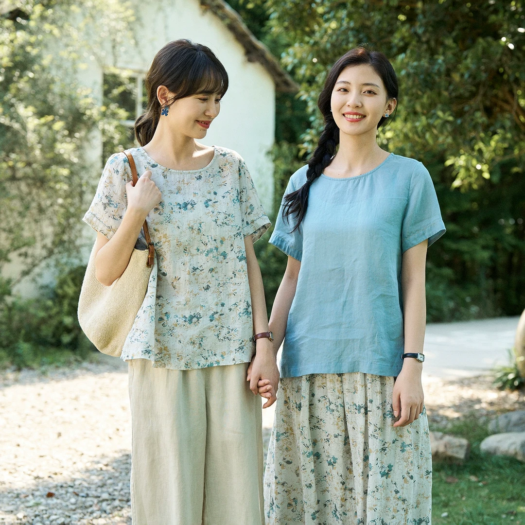 梭家｜马卡龙2024（苎麻版）｜重磅夏季百搭清凉单品女士短袖T恤