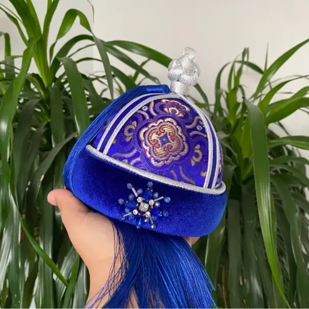 蒙古族帽子，陶尔奇克小帽子，头顶帽子