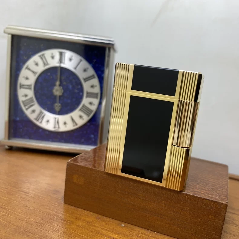 原品保证！S.T.Dupont都彭L1系列 金色黑漆温莎系列小号打火机A