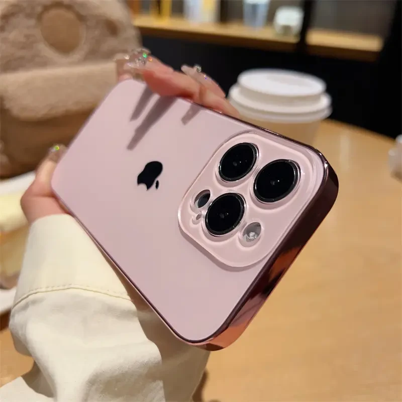 ins极简高级质感适用苹果16promax手机壳15/14新款13磨砂12防指纹