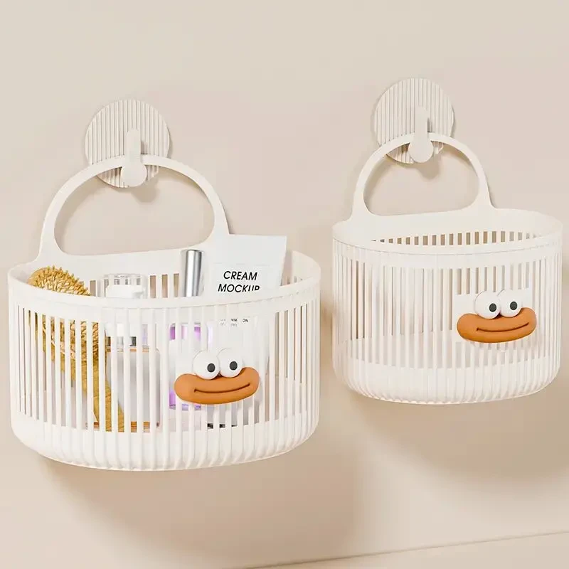 多功能小挂篮卫生间浴室废弃洗脸巾收纳筐大号浴室置物架宿舍壁挂