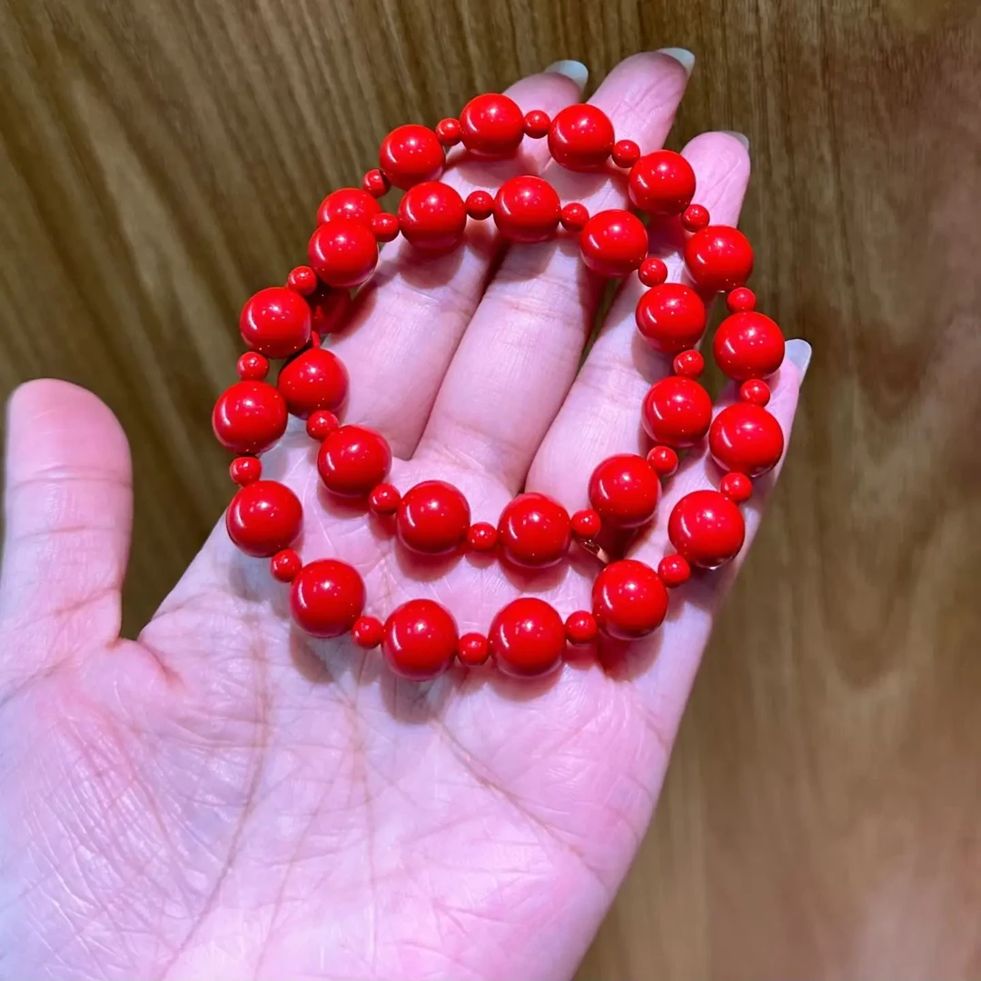 含辰砂工艺品含辰砂工艺高含量朱砂轻奢设计感高级百搭手饰