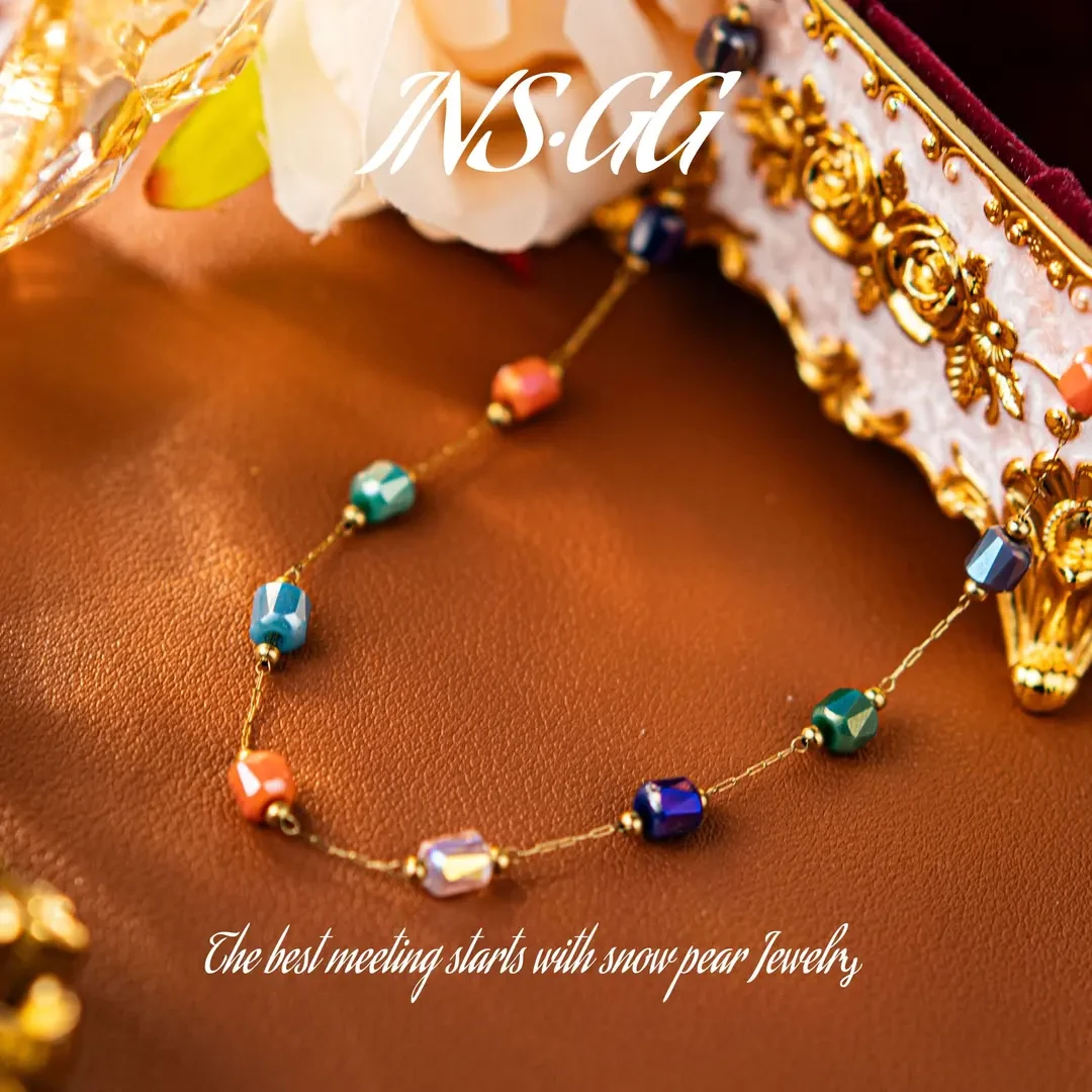 钛钢仿水晶项链 【INS·GG】晶 ♠ 大彩晶 轻奢高定 X757 项链·中长