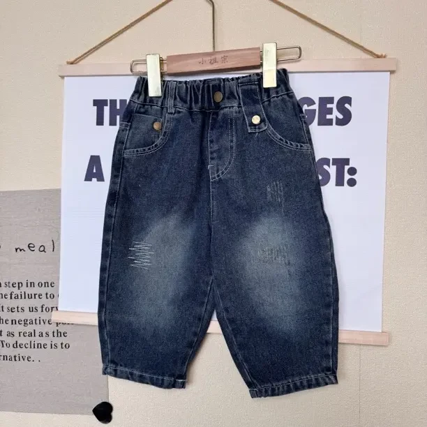品牌男童老嗲牛仔裤
