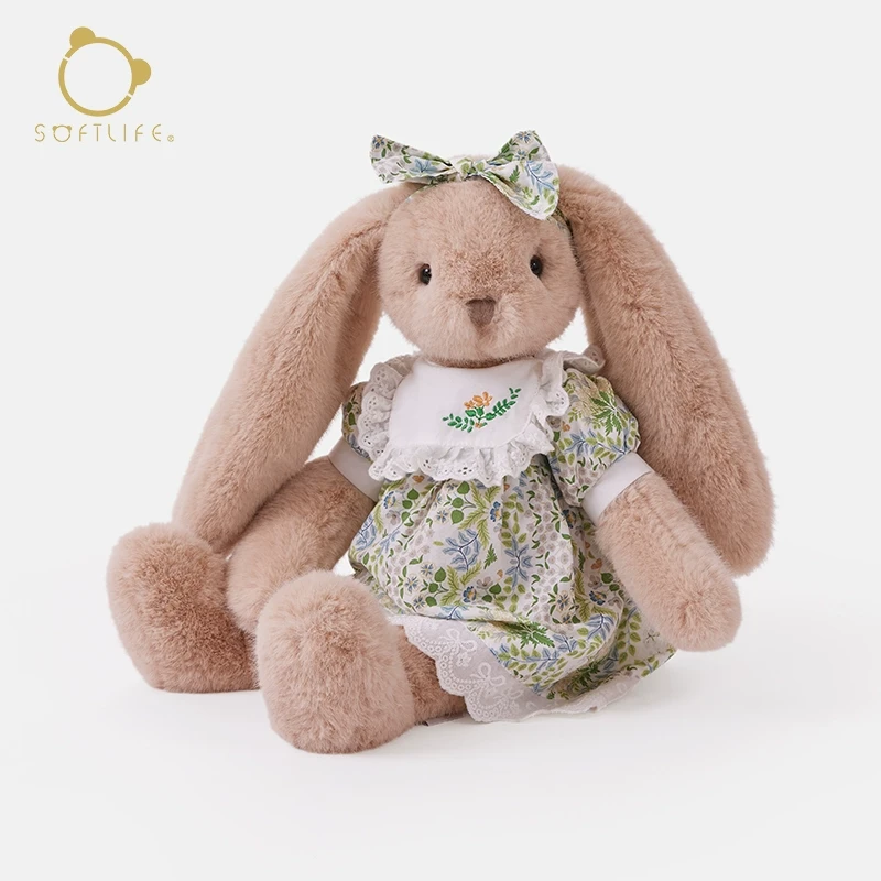 【达播】softlife兔子玩偶毛绒玩具公仔安抚娃娃睡觉抱可爱生日礼物