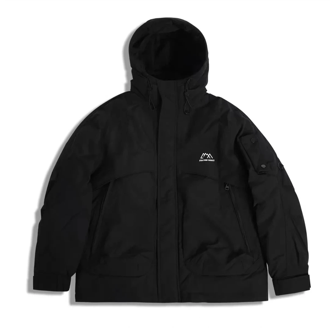 8037#秋冬保暖加厚连帽棉袄子外套时尚休闲潮流男款外套