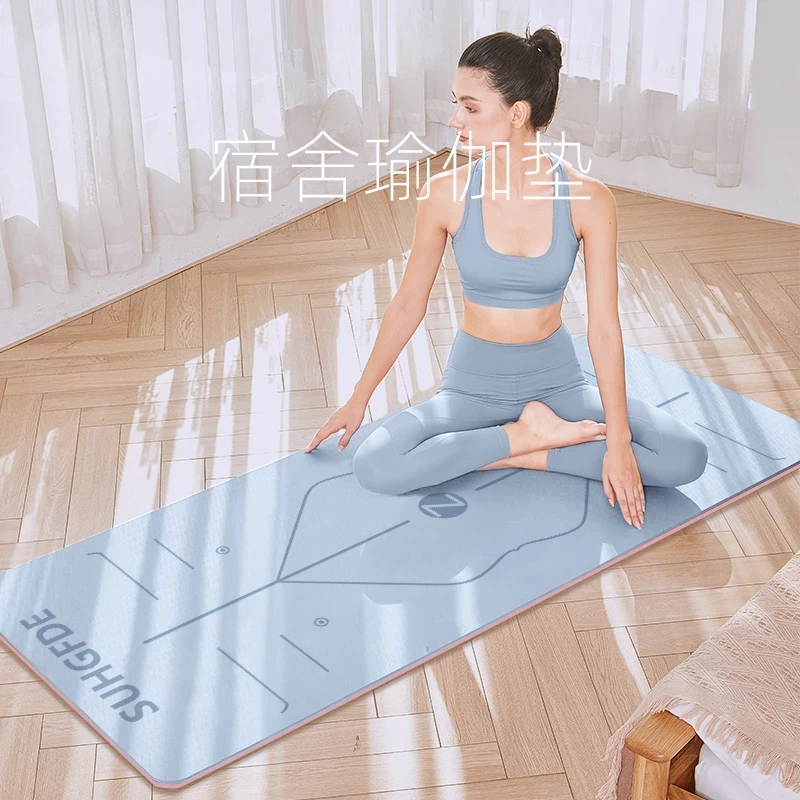 瑜伽防滑垫室内减震隔音女士专用训练地垫运动加厚瑜伽垫家用健身