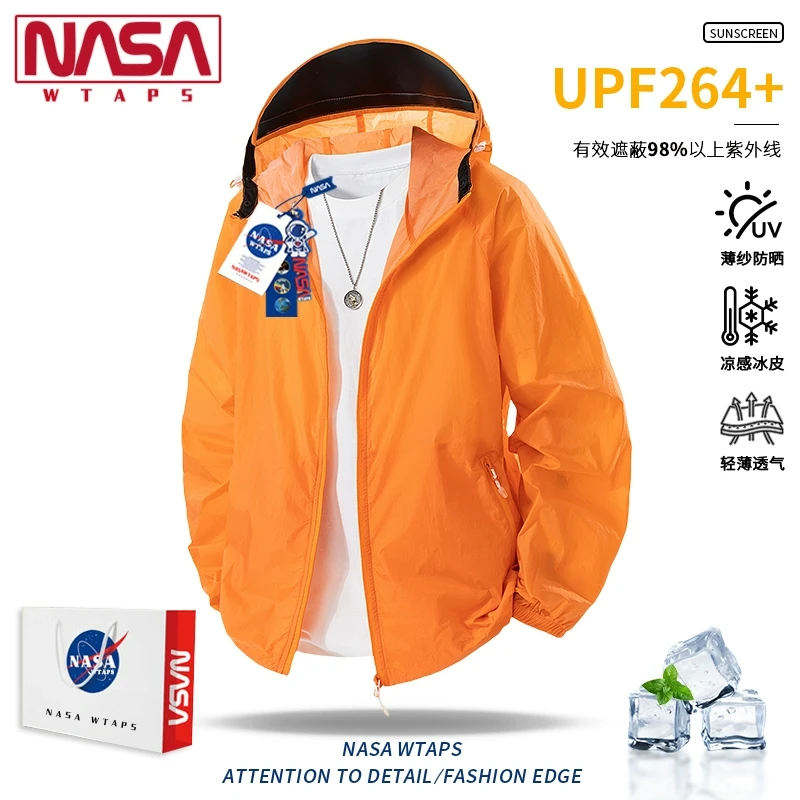 NASA WTAPS冰丝防晒长袖衬衫男夏季UPF50+防紫外线轻薄防晒服外套