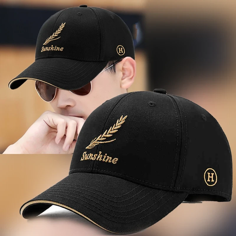 【四季棒球帽】帽子男士春秋新款鸭舌帽户外休闲时尚麦穗百搭遮阳