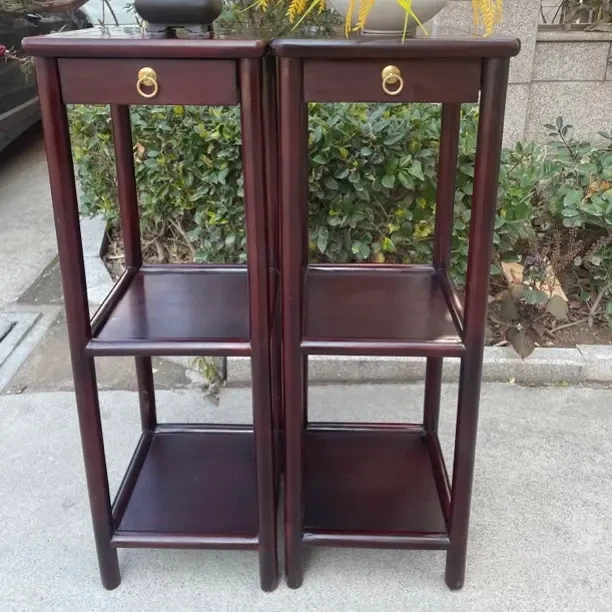 花梨木落地多层实木花架子阳台室内花盆置物架