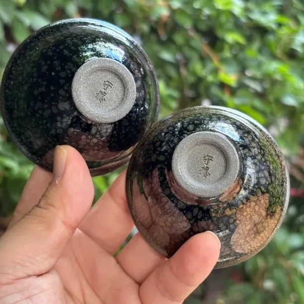 非遗油滴对杯主人杯建盏