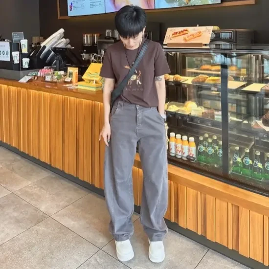 KASE私服 欧货弯刀时尚百搭网红牛仔裤