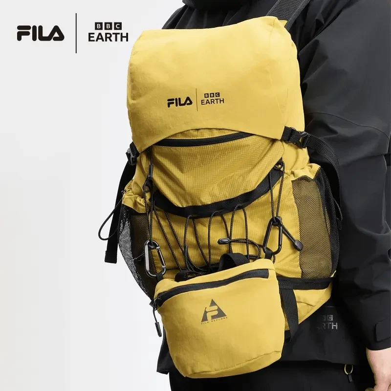 Fila/斐乐男士背包春季新款【户外运动大容量登山包】A13M437101F