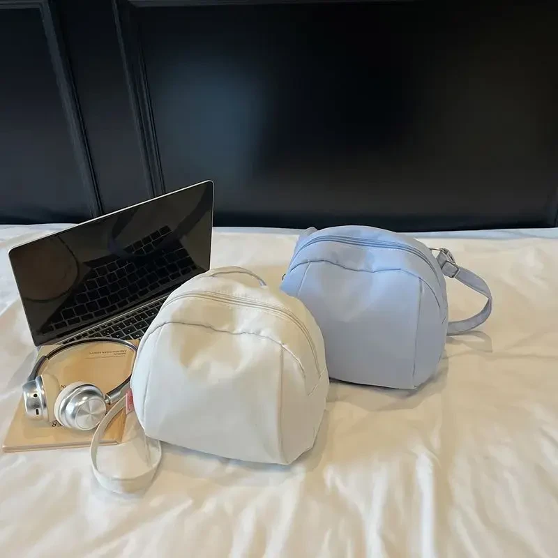 高颜值小众设计2025新款潮流尼龙贝壳包拉链轻便大容量斜挎包时xf