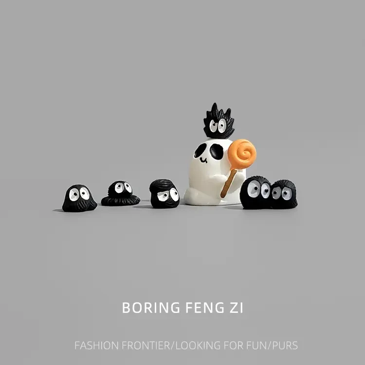 无聊了！让棒棒糖幽灵陪你情绪解压桌面小摆件工位装饰万圣节礼物