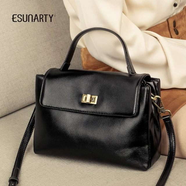 真皮手提小包包女2025年新款秋冬季高级感大容量通勤单肩斜挎包