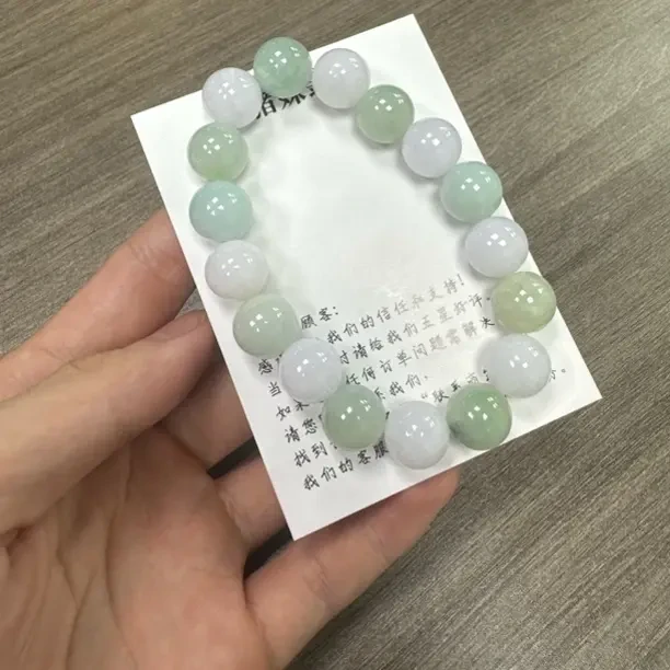 纯天然a货缅甸翡翠手串