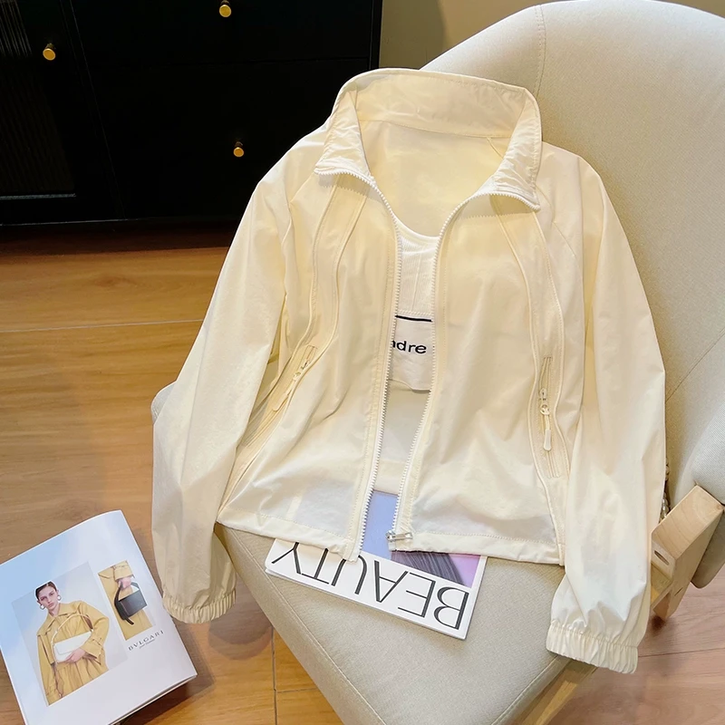 奶呼呼冰丝防晒衣女夏季2025新款户外防紫外线透气凉感遮阳外套潮