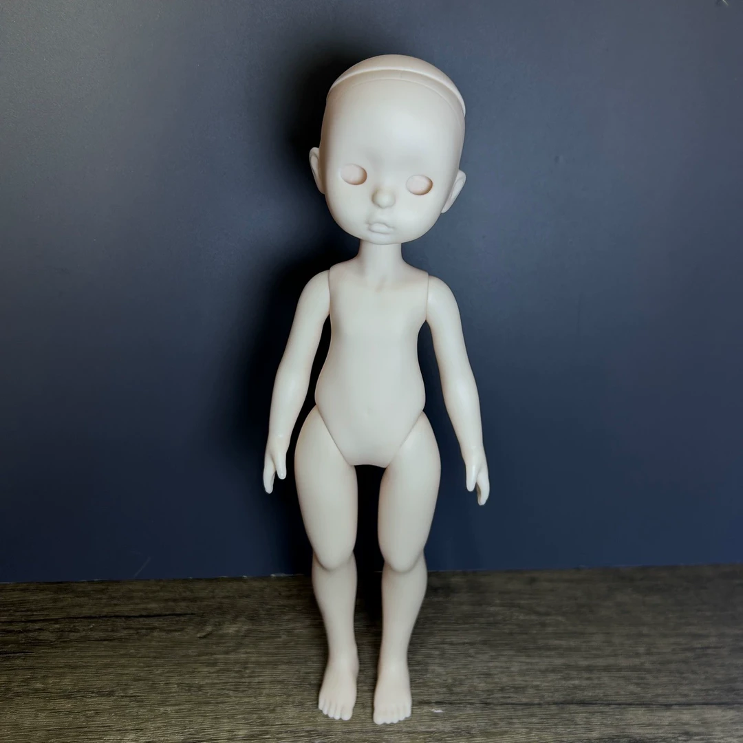 练妆娃娃重体30cm娃娃素体素头玩具女孩哆叮妹妹胶皮娃娃搪胶原创