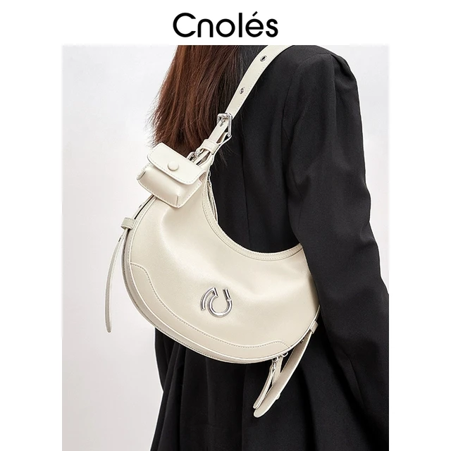 Cnoles蔻一弦月包腋下包包女式2025新款高级感单肩斜挎包女士包包