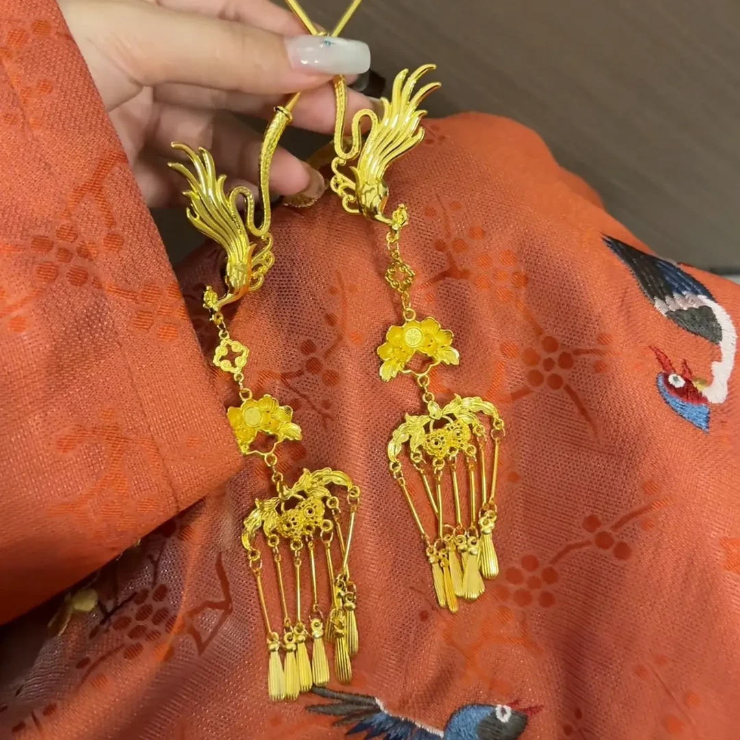 凤凰于飞流苏发钗古风汉服配饰发簪发饰