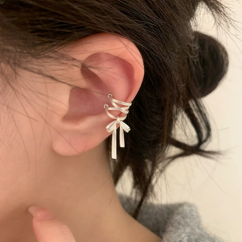 铜合金耳饰 RINGRING商店耳骨夹耳夹女新款轻奢气质耳饰女芭蕾风
