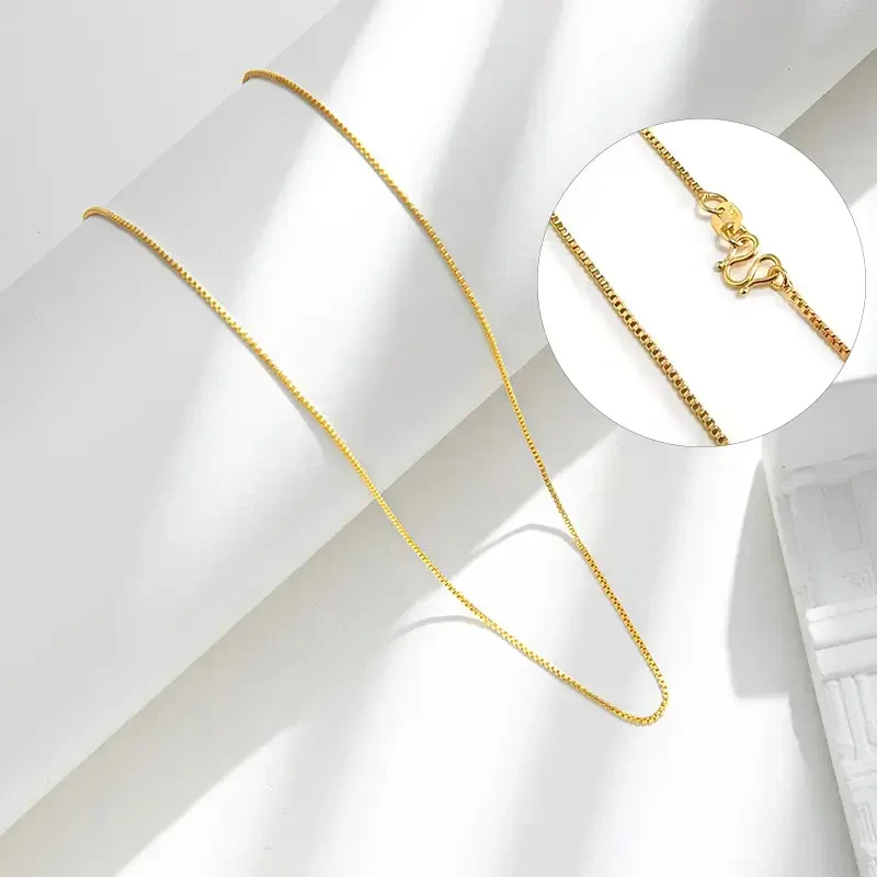 铜合金项链 【拍一送一】项链 时尚颈链盒子链锁骨链女款项链女短