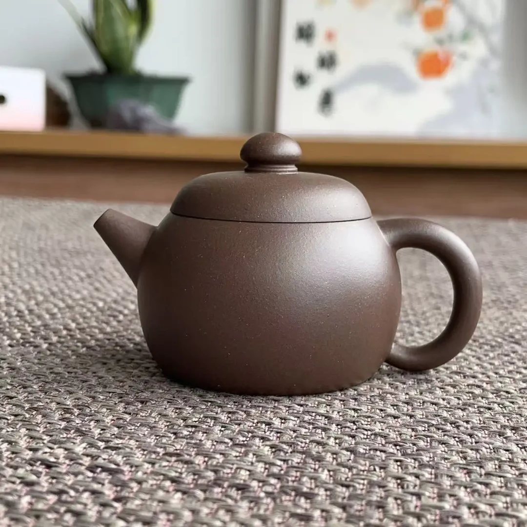 明式小文旦半手紫泥150cc紫砂壶