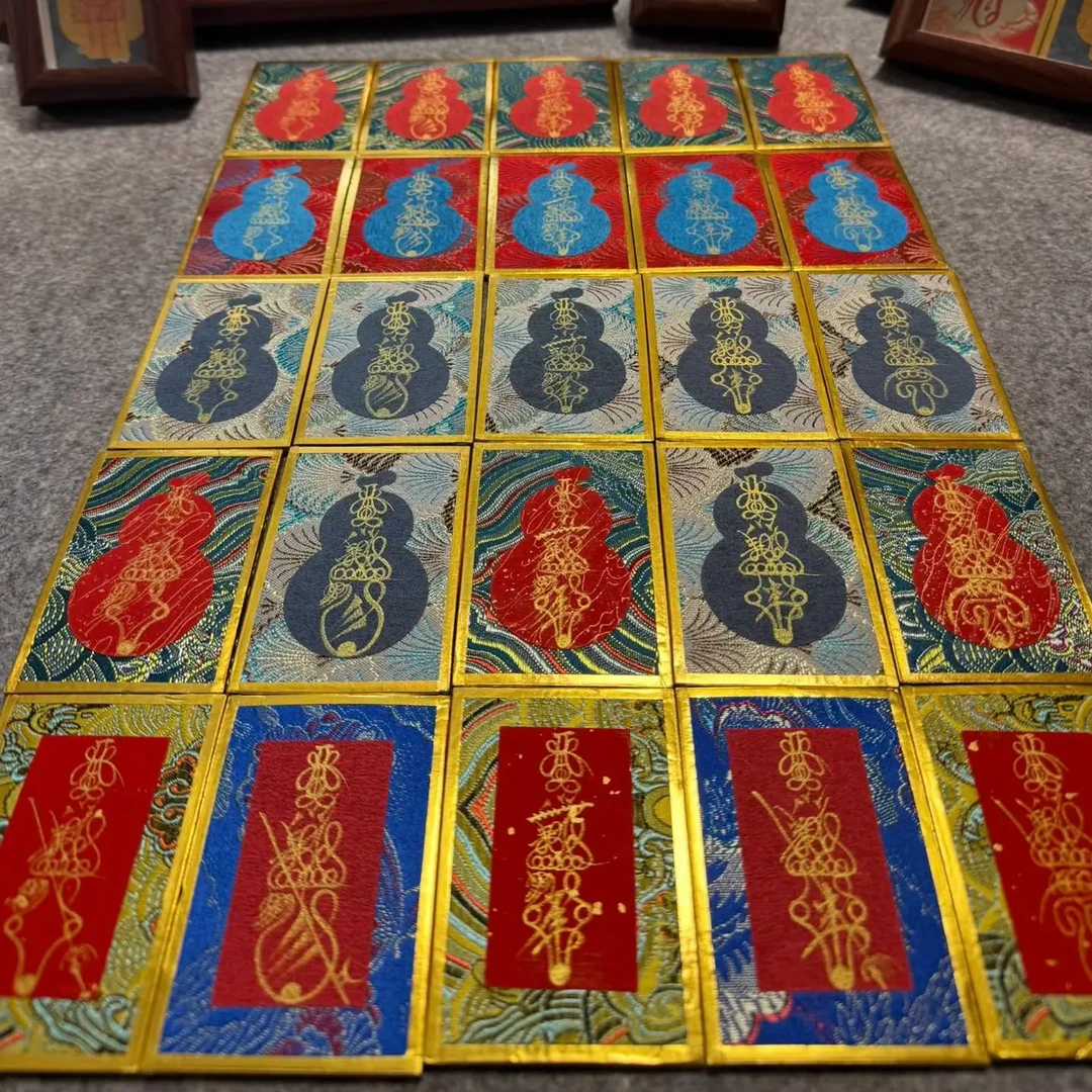 宋锦硬卡熟宣宣纸国风文创礼品手写书法摆台空白小卡