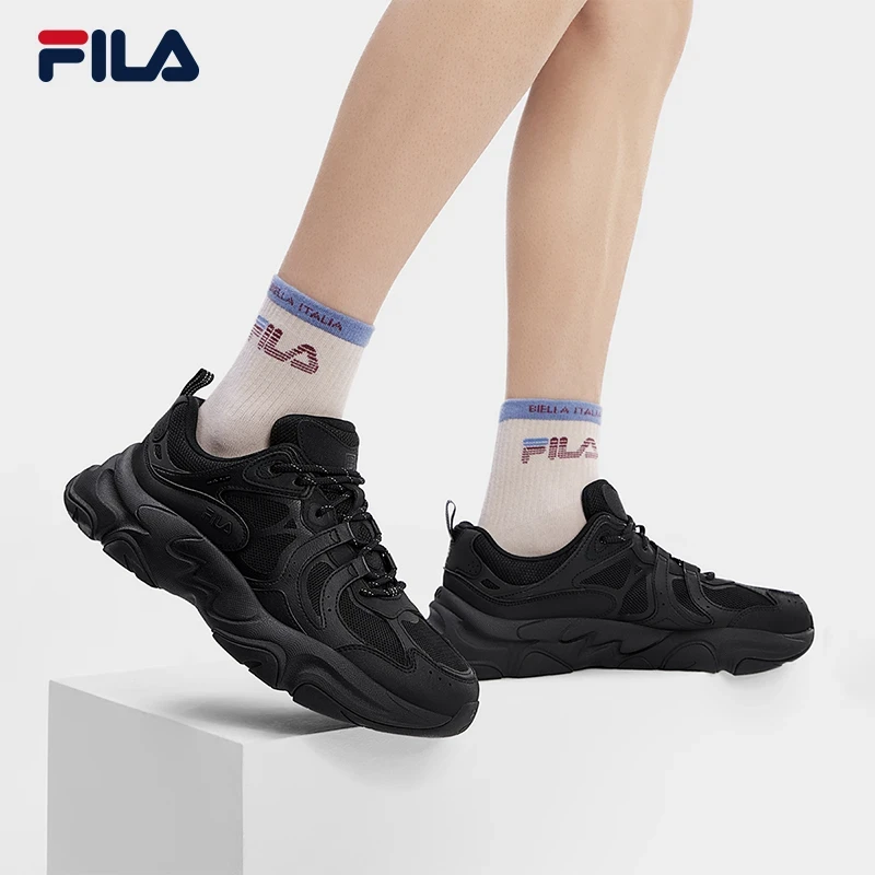 【流光风】【火星3】斐乐秋冬网面透气运动鞋情侣运动跑鞋增高老爹鞋