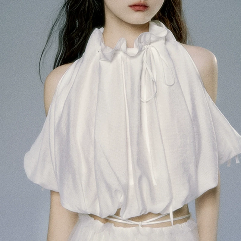 OAKMOO/ "少女的心事"设计感甜美衬衫女宽松套头休闲茶歇软妹衬衣