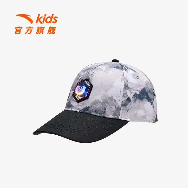 安踏儿童男女童棒球帽2025款透气舒适防嗮夏季薄款男童鸭舌帽