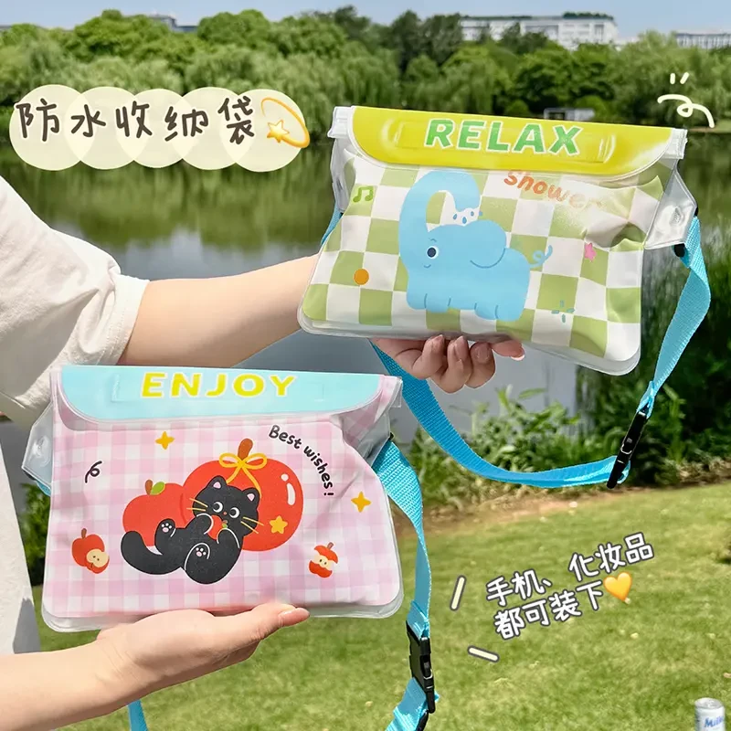 手机防水袋户外潜水漂流游泳可触屏大号容量便携腰包手机套收纳包
