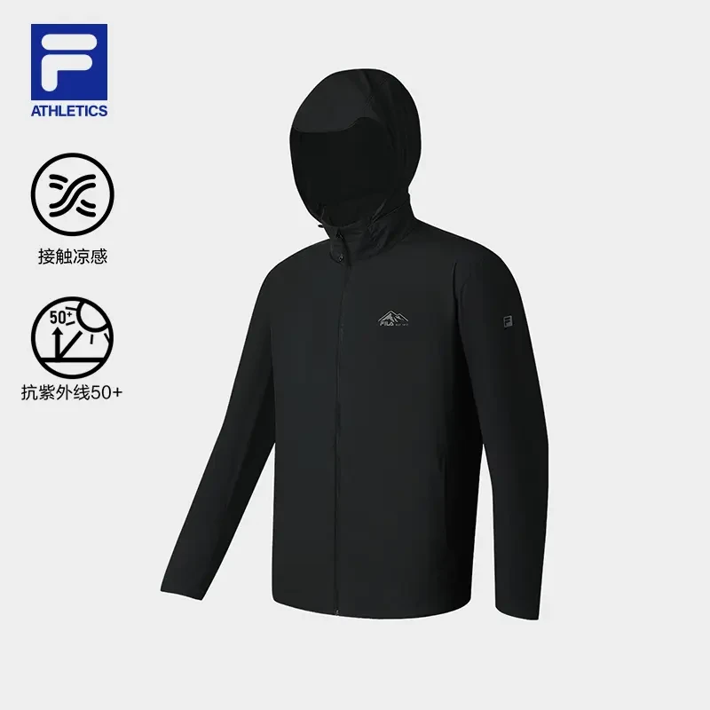 Fila/斐乐2025春夏新款男士户外运动凉感防晒梭织外套A51M521702F