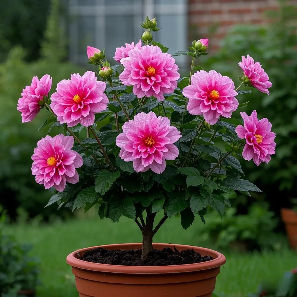 小木槿花苗盆栽棒棒糖蓝雪花室内阳台庭院花卉植物四季开花好养活