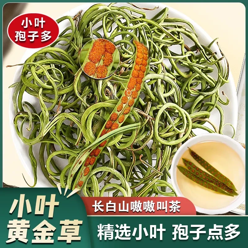 长白山黄金草正宗石草茶精选小叶孢子东北特产嗷嗷茶泡茶煮水喝